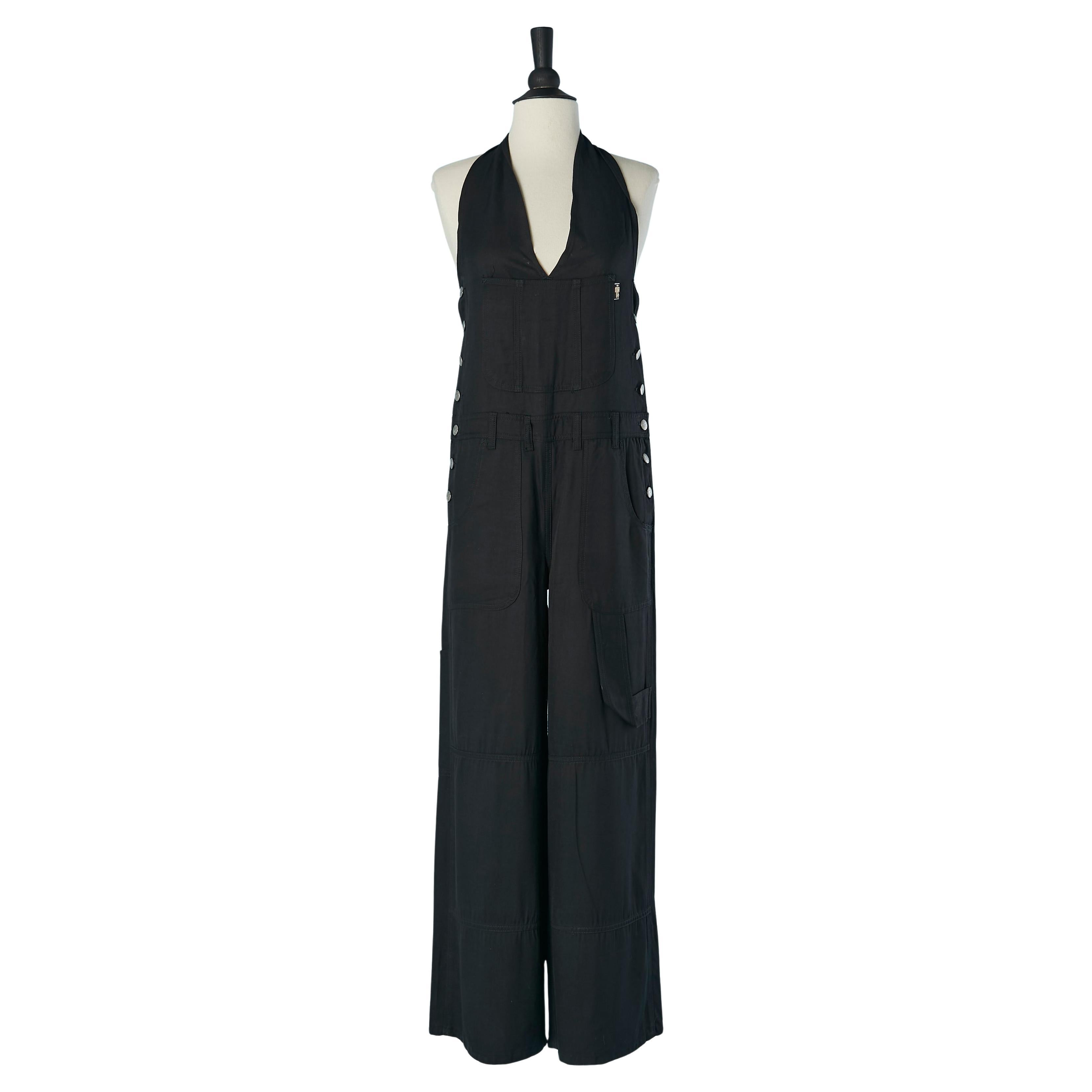 Peto de rayón negro JEAN-PAUL GAULTIER JEANS en venta