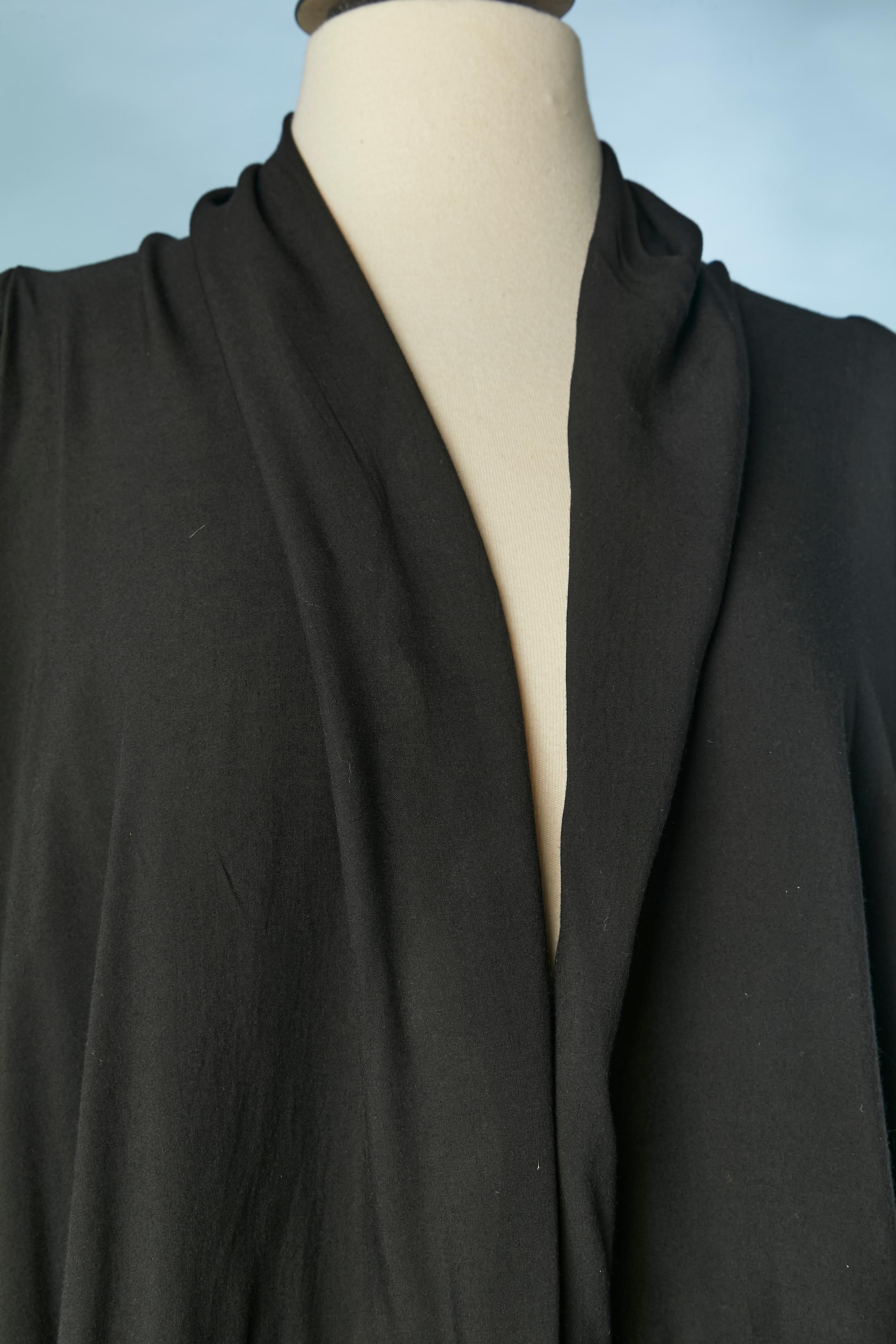 Black rayon shirt Ann Demeulemeester In Excellent Condition For Sale In Saint-Ouen-Sur-Seine, FR