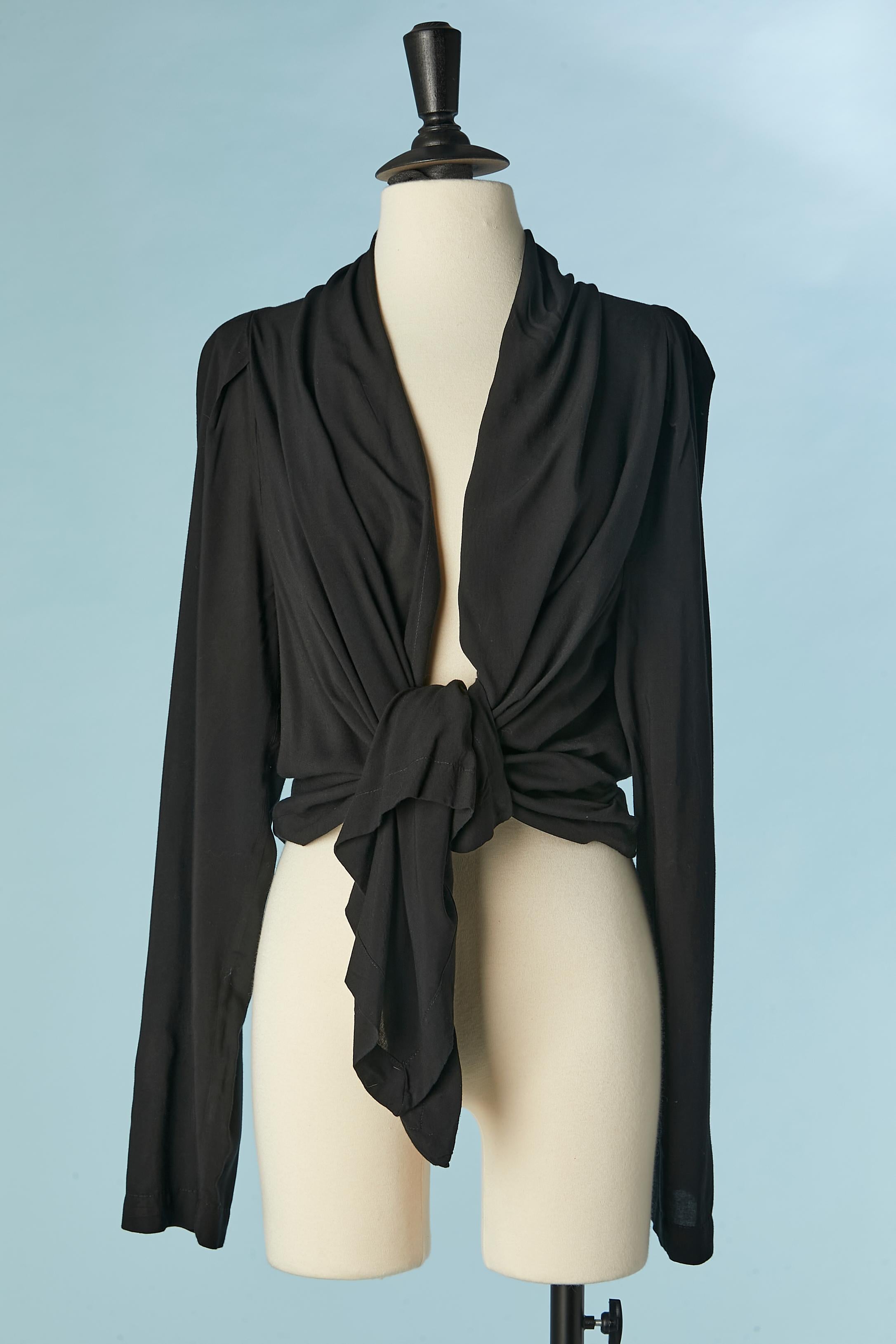 Women's Black rayon shirt Ann Demeulemeester For Sale