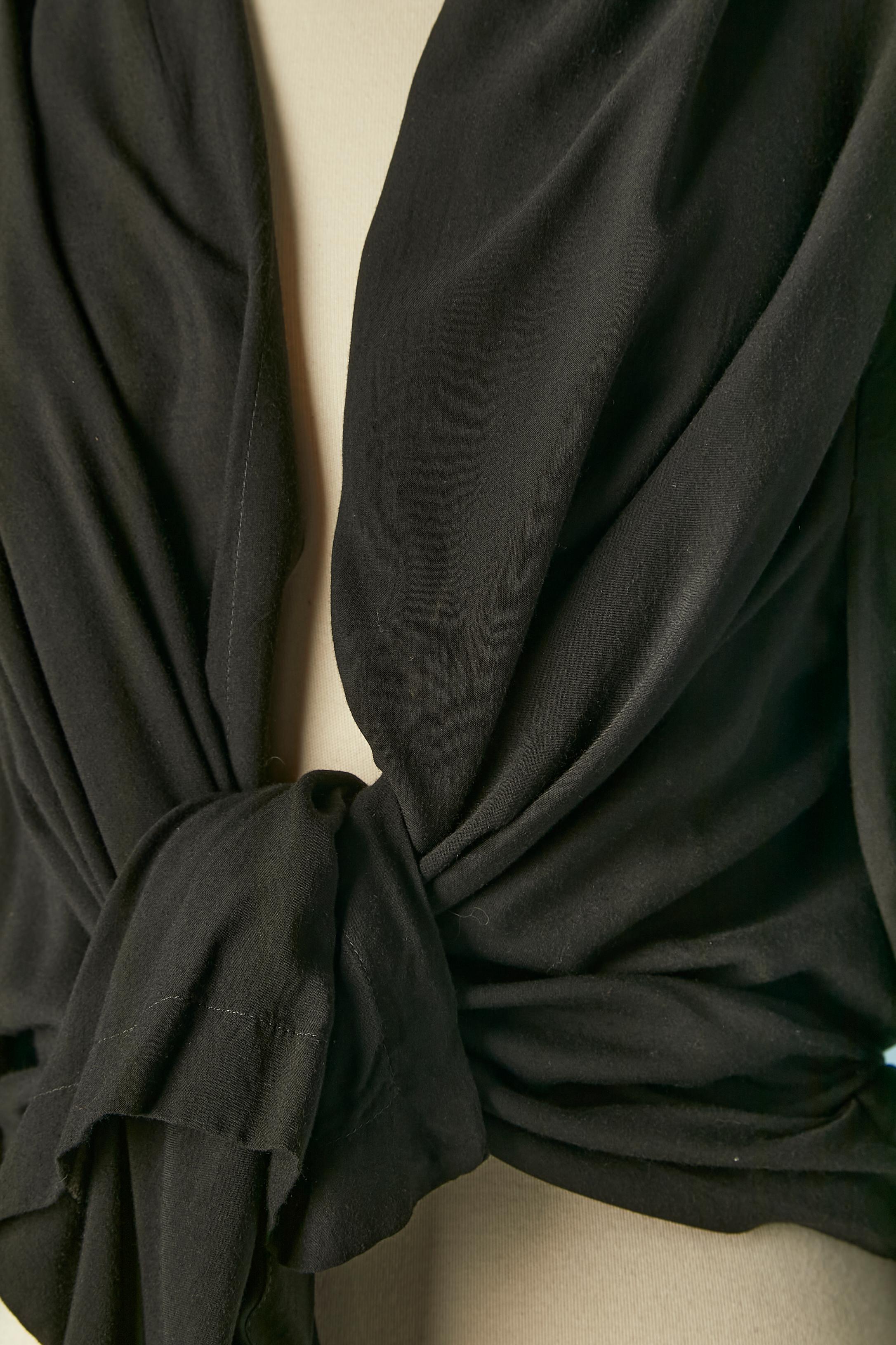 Black rayon shirt Ann Demeulemeester For Sale 1