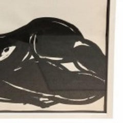 "Desnudo negro reclinado", Michael Loew, estadounidense