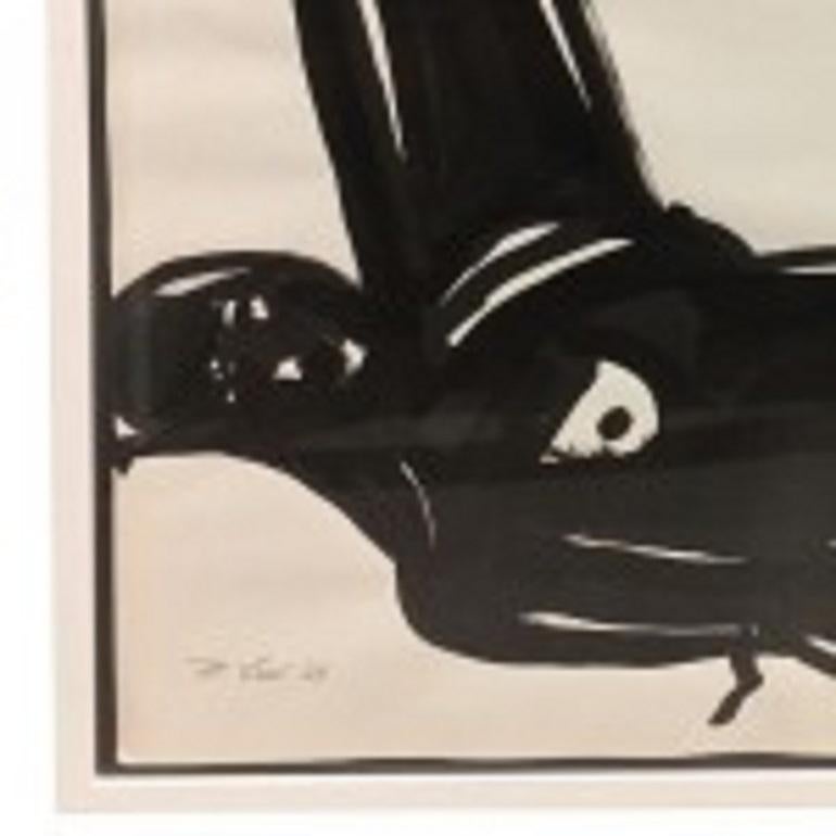„“Schwarzer liegender Akt“, Michael Loew, amerikanisch (Postmoderne) im Angebot