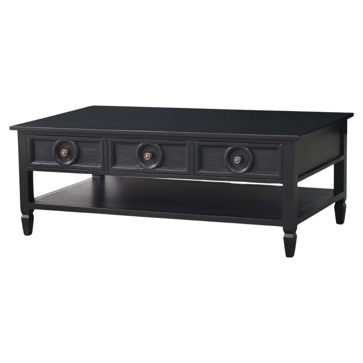 Black Rectangular Coffee Table