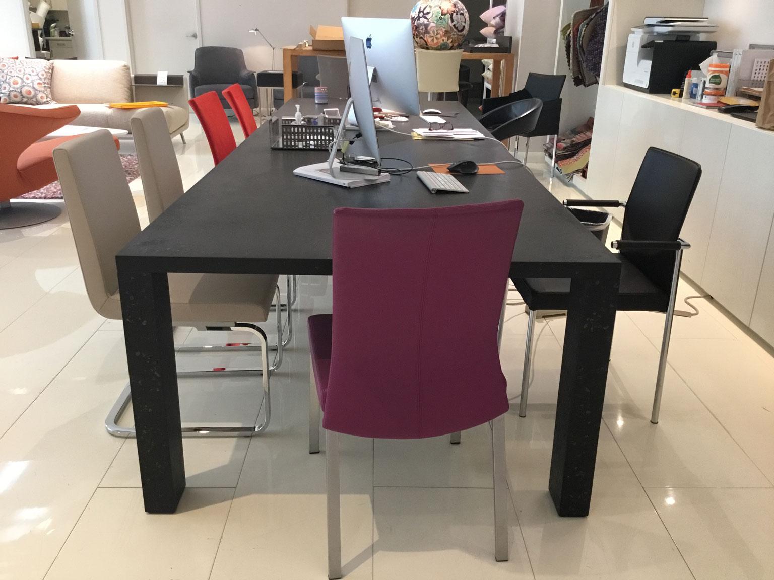 Modern Black Rectangular Dining or Conference Table by De Sede