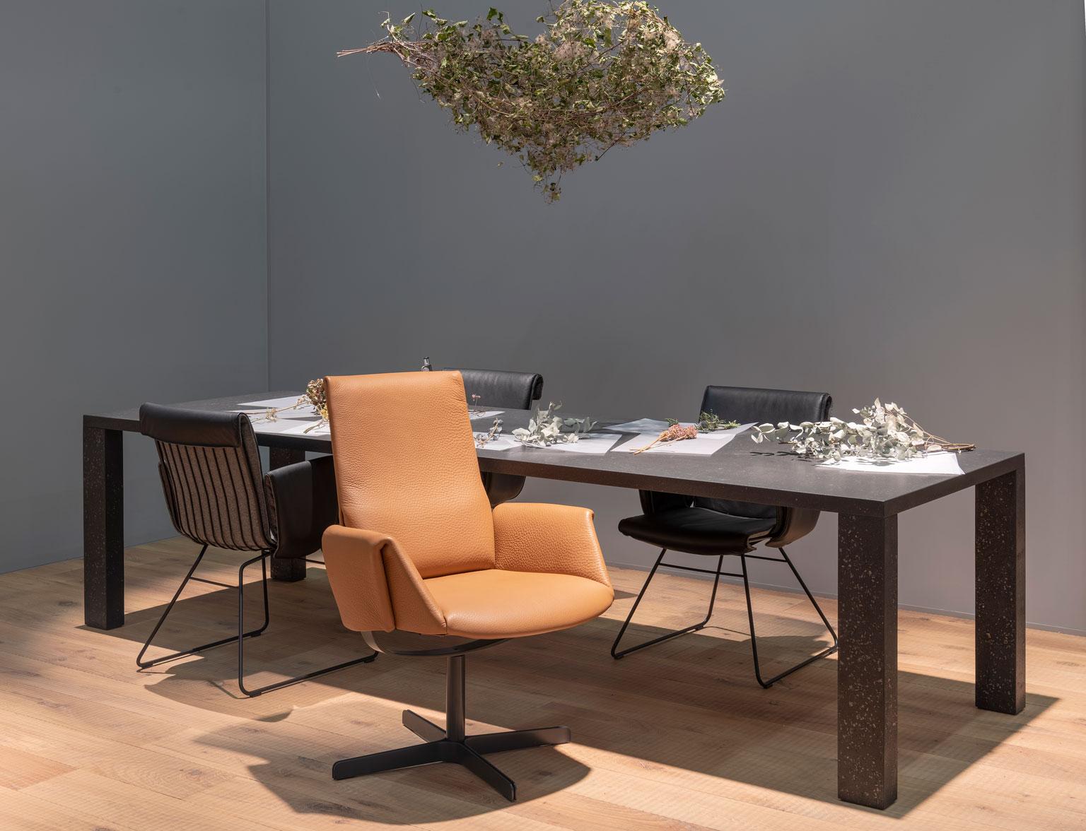 Black Rectangular Dining or Conference Table by De Sede 2