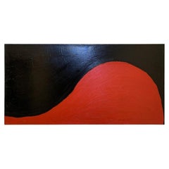 "Black & Red" Oil on Canvas