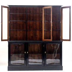 Ebonized Regency Mahogany Vitrine Cabinet, England, c. 1820