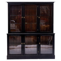 Ebonized Regency Mahogany Vitrine Cabinet, England, c. 1820