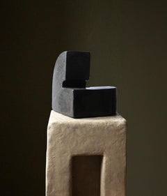 Black Resting Hand Crafted Sculpture by Rachael Heritage