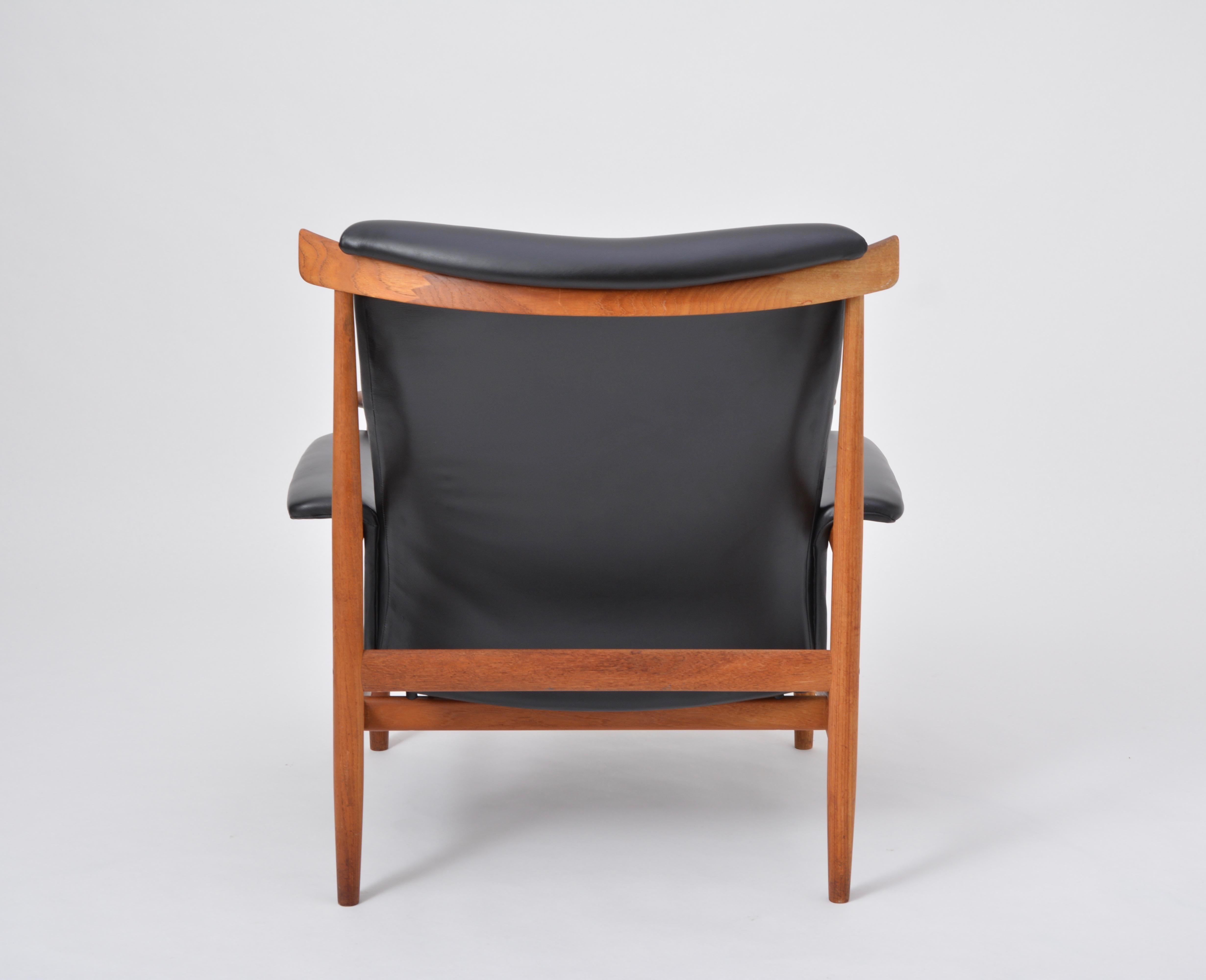 Black Reupholstered Bwana Model 152 Lounge Chair by Finn Juhl for France & Son 3