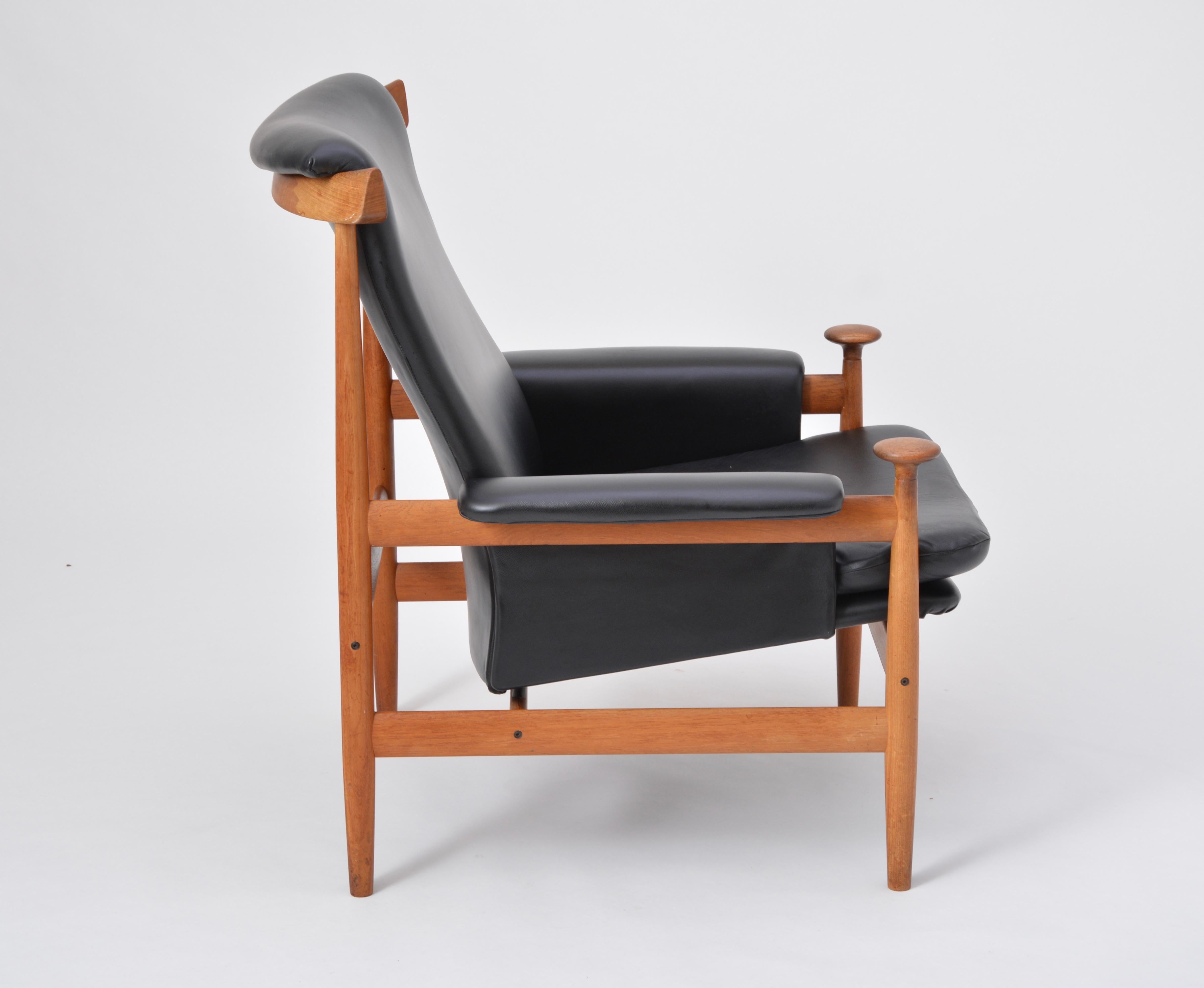 20th Century Black Reupholstered Bwana Model 152 Lounge Chair by Finn Juhl for France & Son