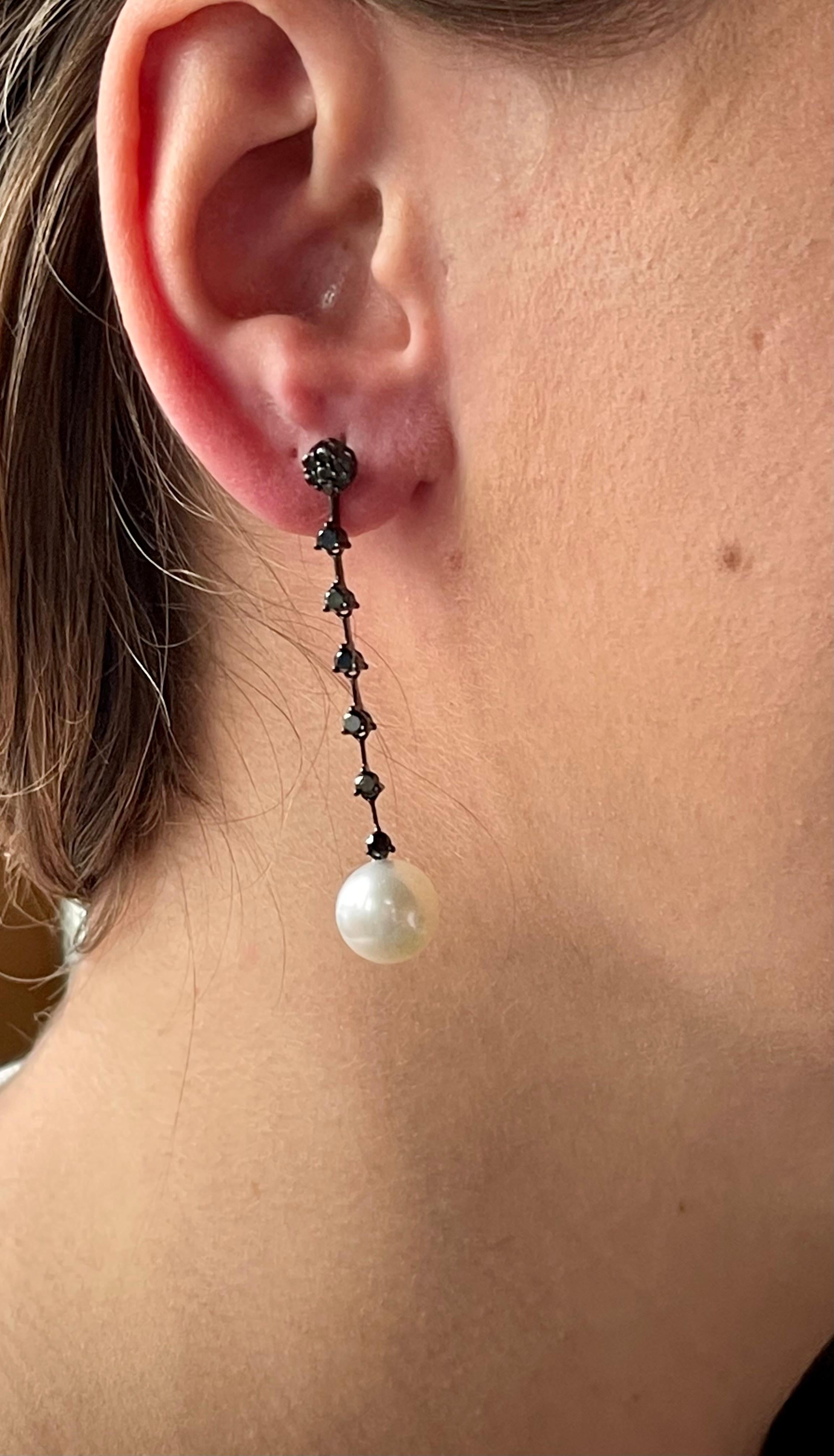 single line earrings
