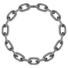 Black Rhodium Cuban Necklace