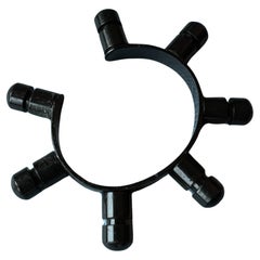 Black Cuff Bracelet Studs - Paris 2008 J Dauphin