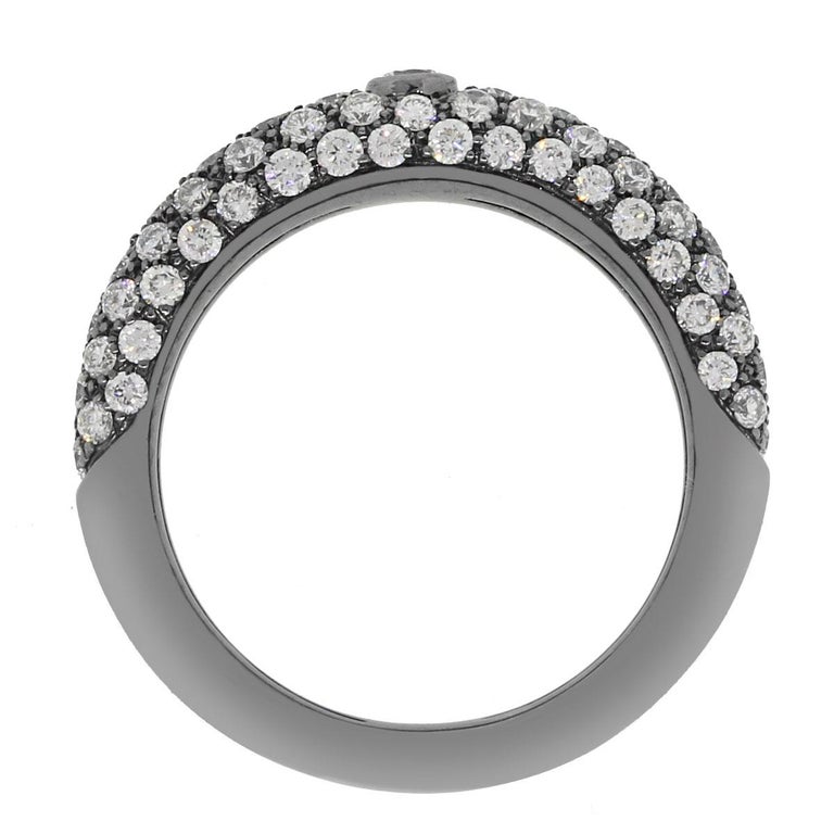 Diamond Hoops Black Rhodium