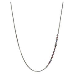 Schwarze Rhodium-Sterlingsilber-Poseidon-Halskette mit schwarzen Perlen