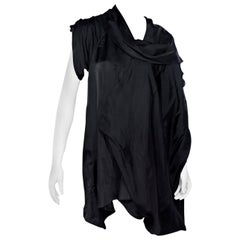 Black Rick Owens Asymmetrical Dress