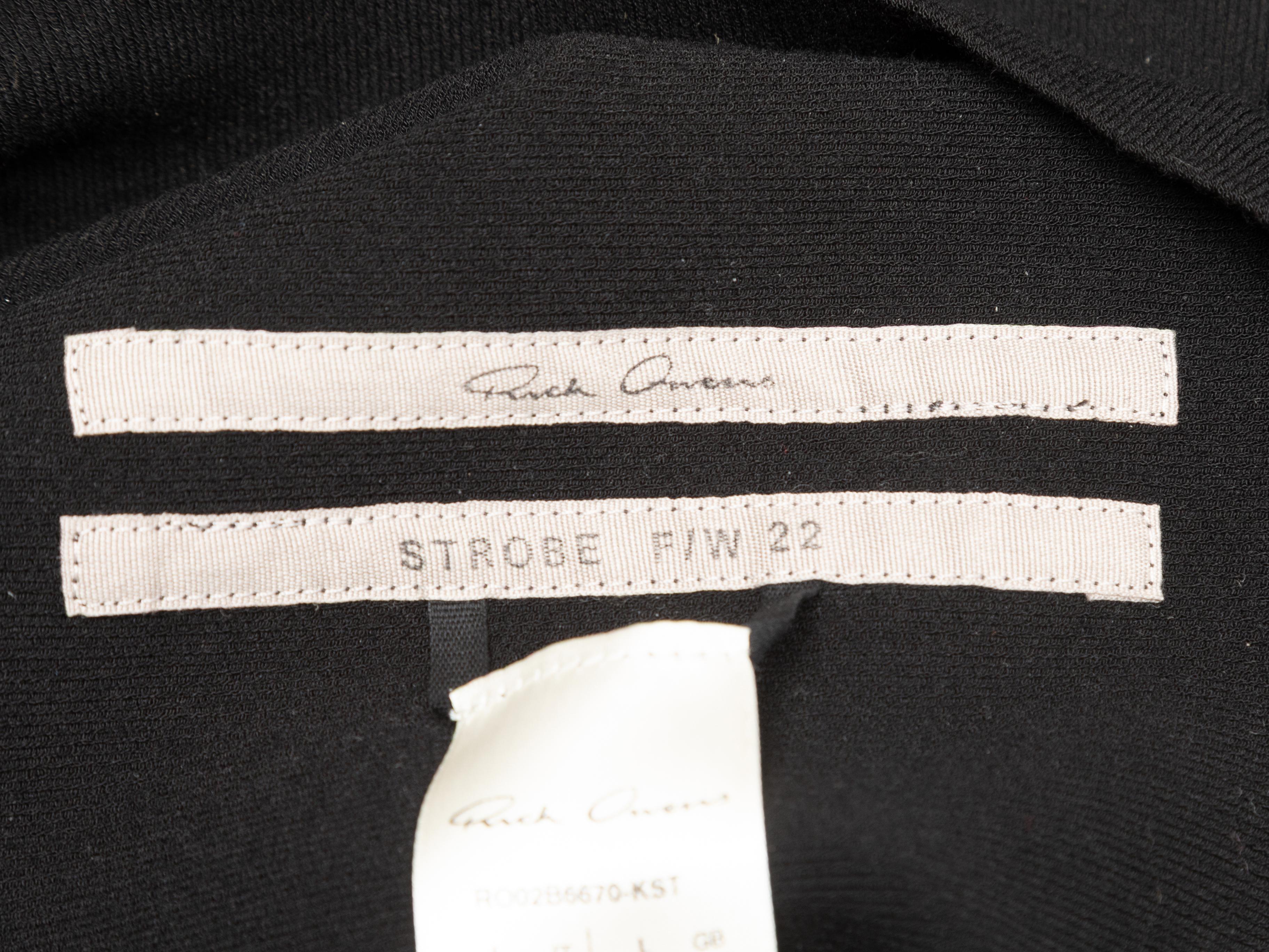 Donna Gonna a tubino asimmetrica nera Rick Owens taglia US L. in vendita