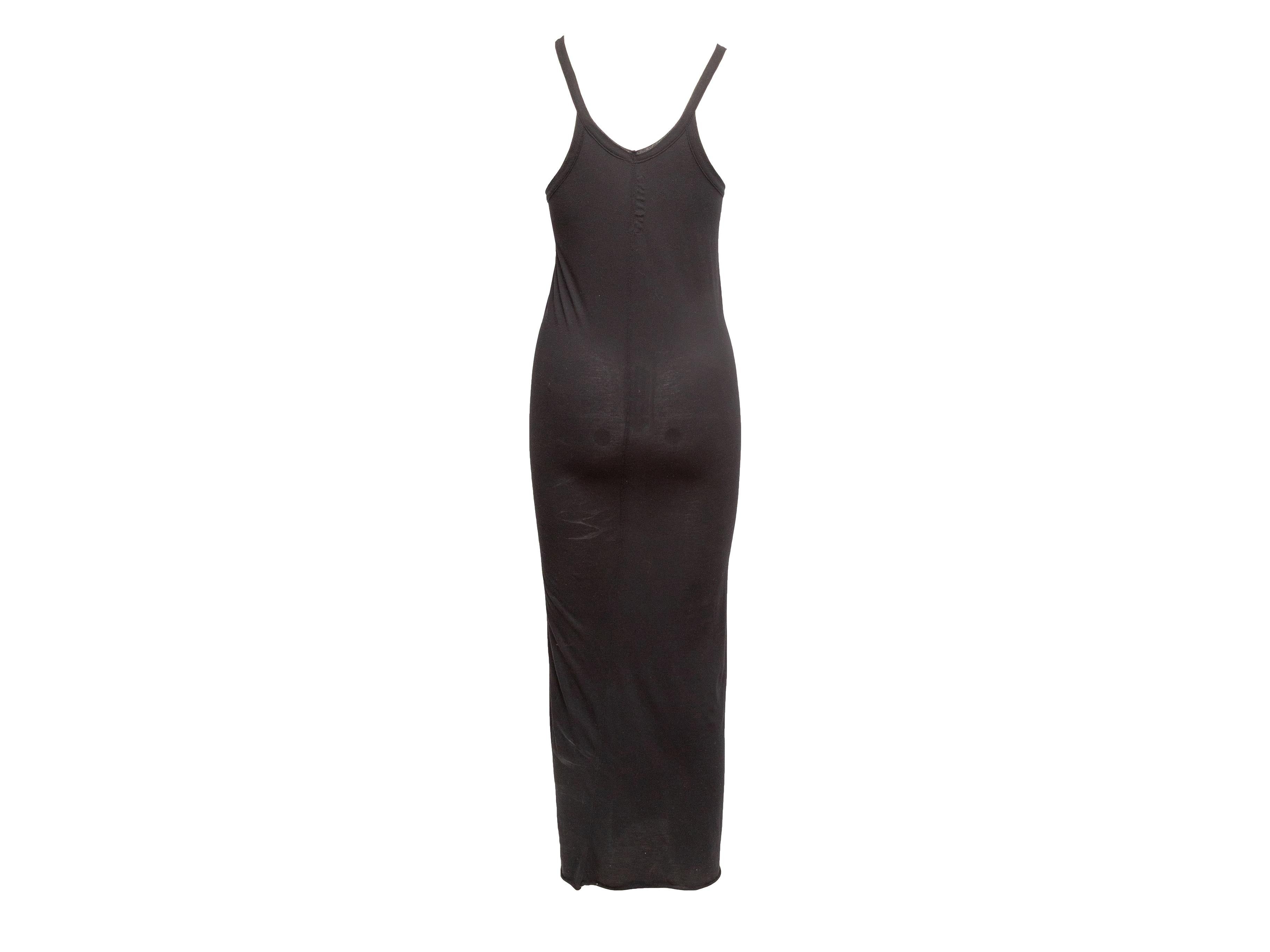Nero Maxi abito senza maniche Rick Owens nero Taglia S.I.M. in vendita
