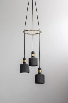 Black Riddle Cluster Light 3 by Bert Frank