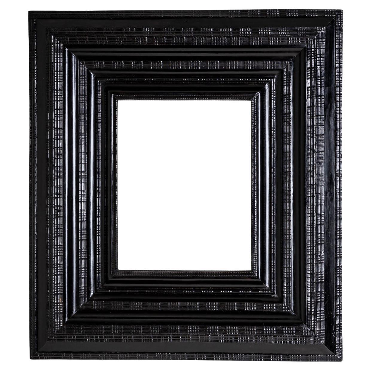 Black Ripple Moulding Frame, probably Netherlands, 17th Century