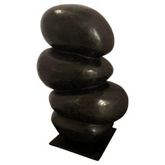 Black River Rock Sculpture, Indonesia, Contemporary