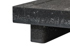 Black Rock Long Cocktail Coffee Table Aluminum Foam di Michael Young