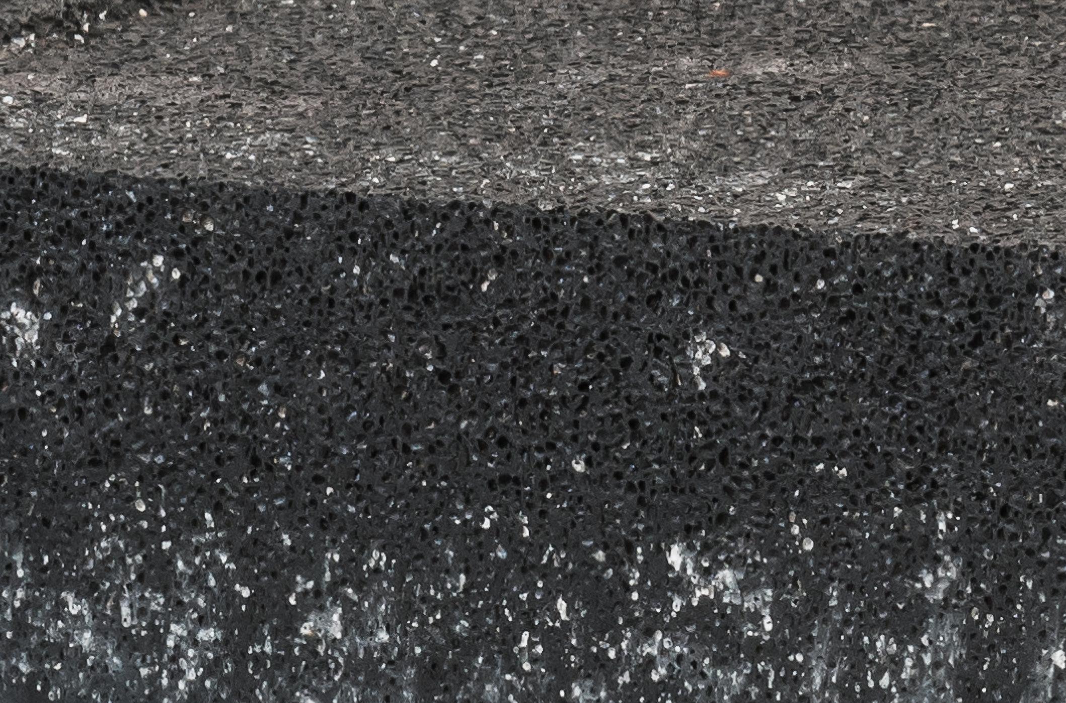 Britannico Black Rock Long Cocktail Coffee Table Aluminum Foam di Michael Young in vendita