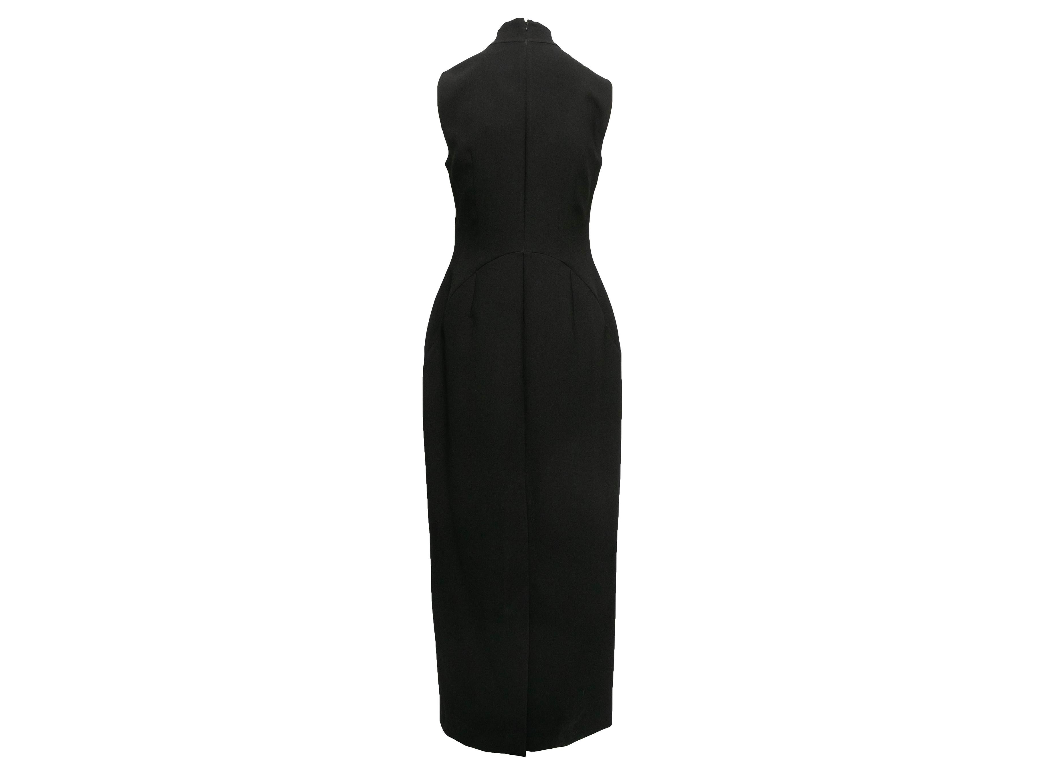 Black Roksanda Kamaria Cutout Dress Size US 14 In Good Condition For Sale In New York, NY