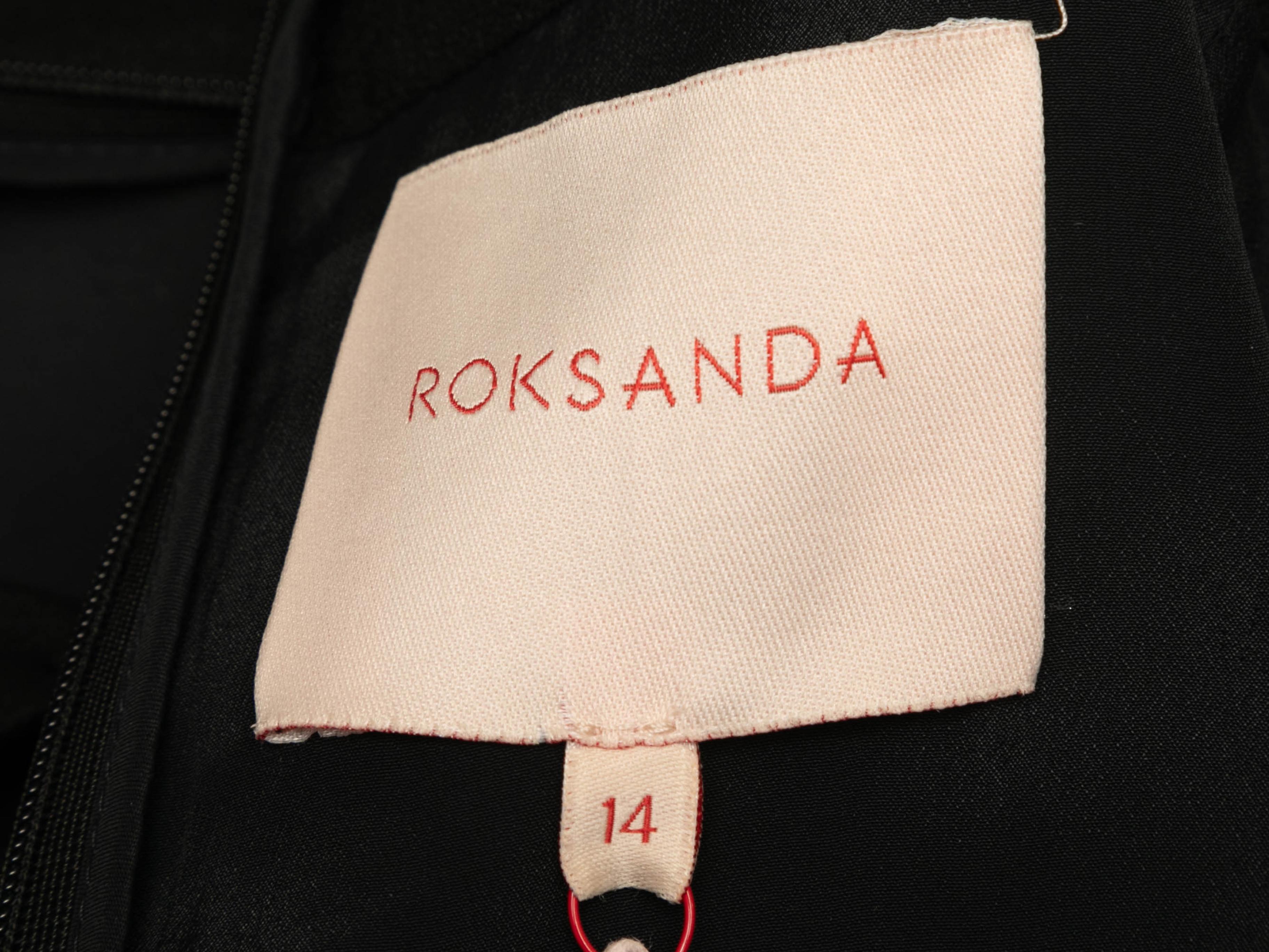 Black Roksanda Kamaria Cutout Dress Size US 14 For Sale 1
