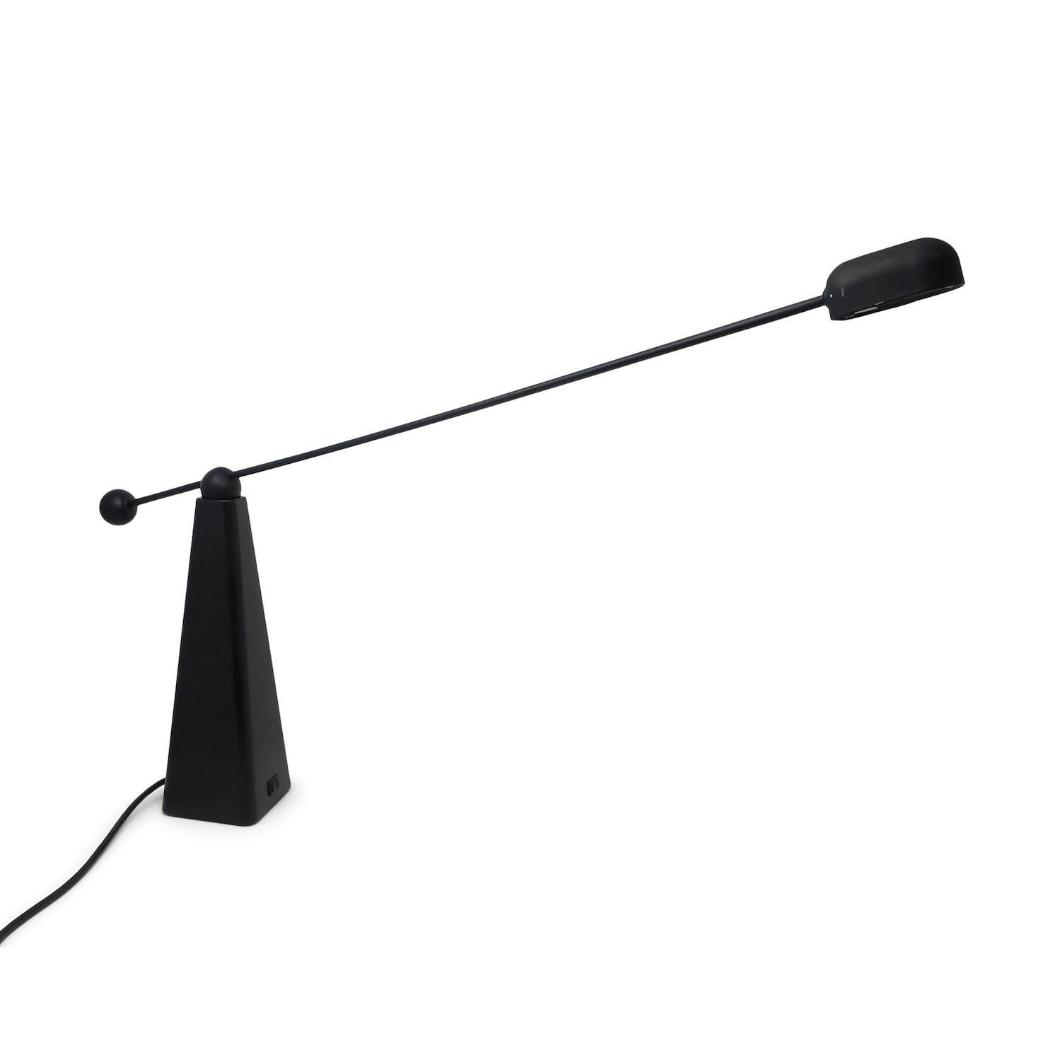 Post-Modern Black Ron Rezek Orbis Desk Lamp