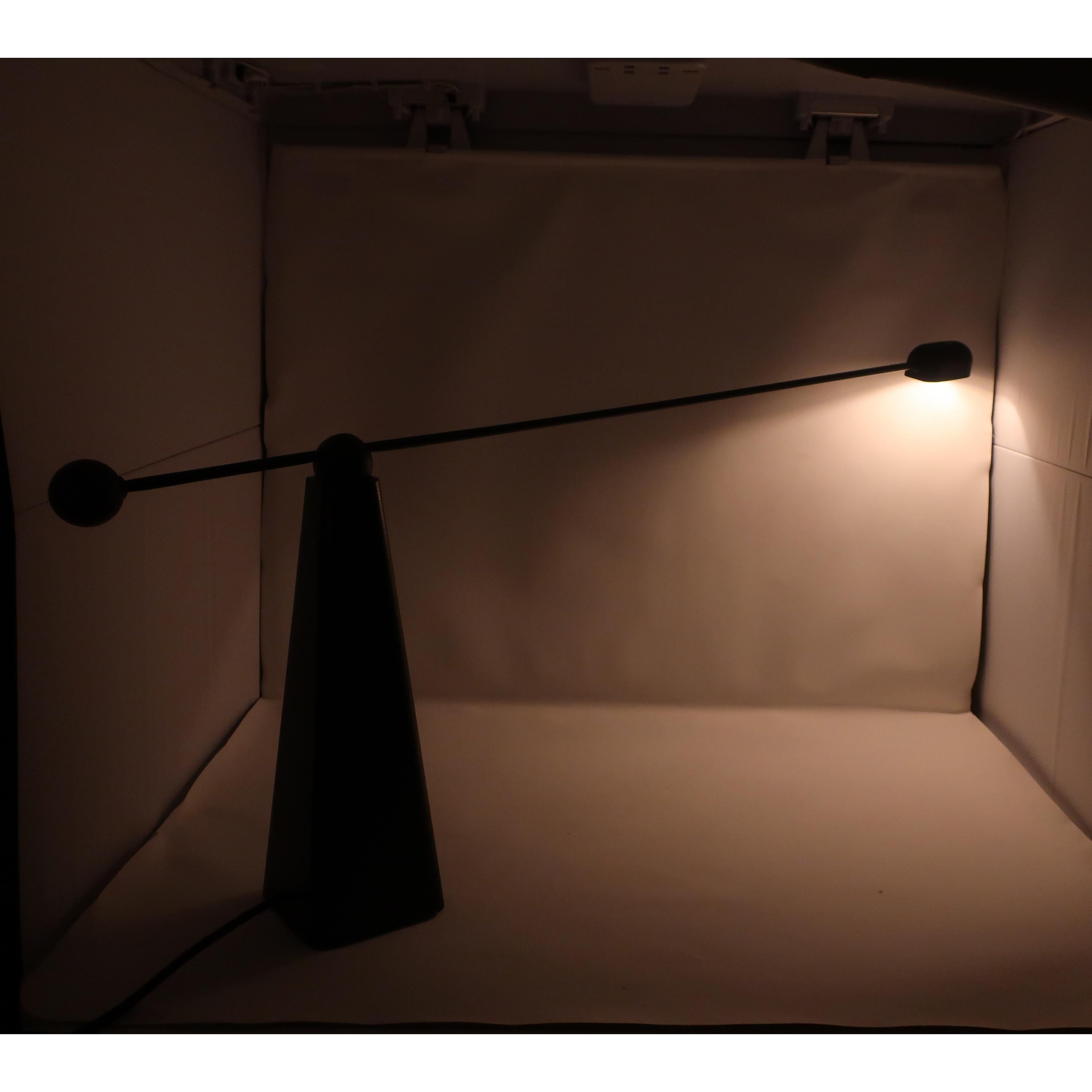 20th Century Black Ron Rezek Orbis Desk Lamp