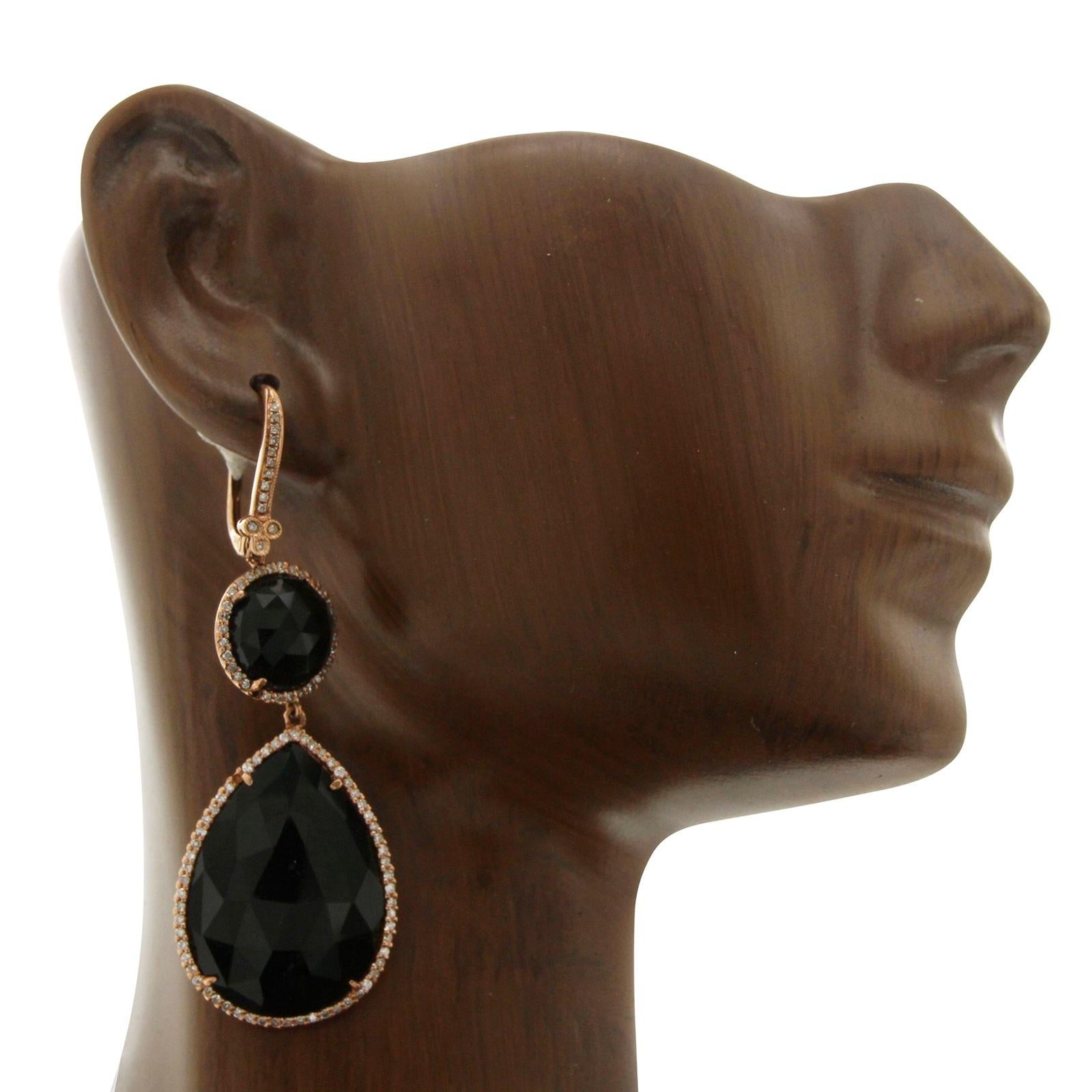 black prom earings