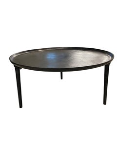 Black Round Iron Coffee Table, Indonesia, Contemporary