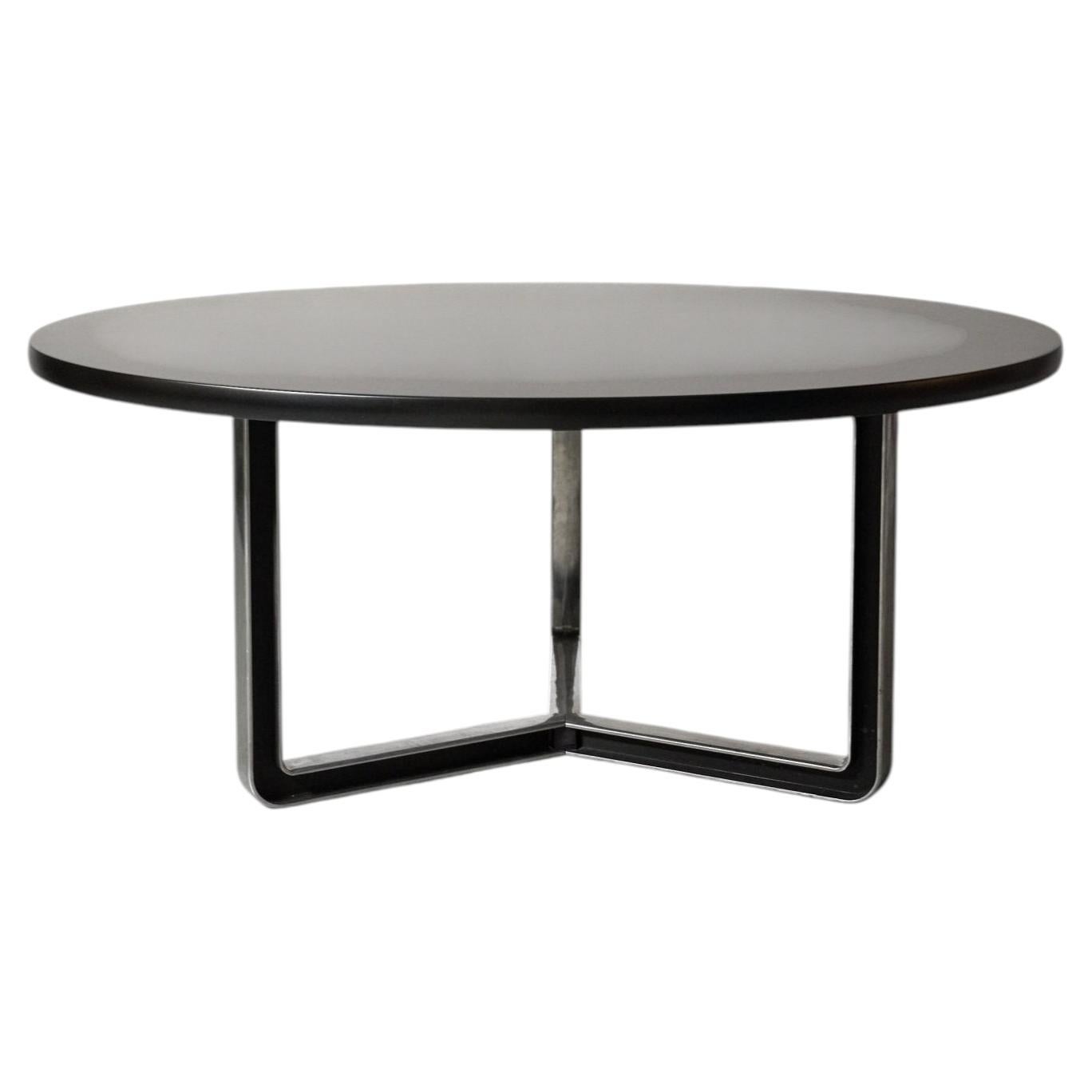 Black round Tecno table For Sale