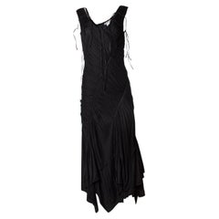 Black ruched dress