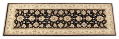 Ziegler Carpet Runner Rug, Afghan Rug Handmade Black Rug