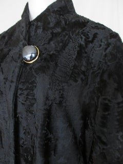 Black Broadtail Lamb Fur Coat