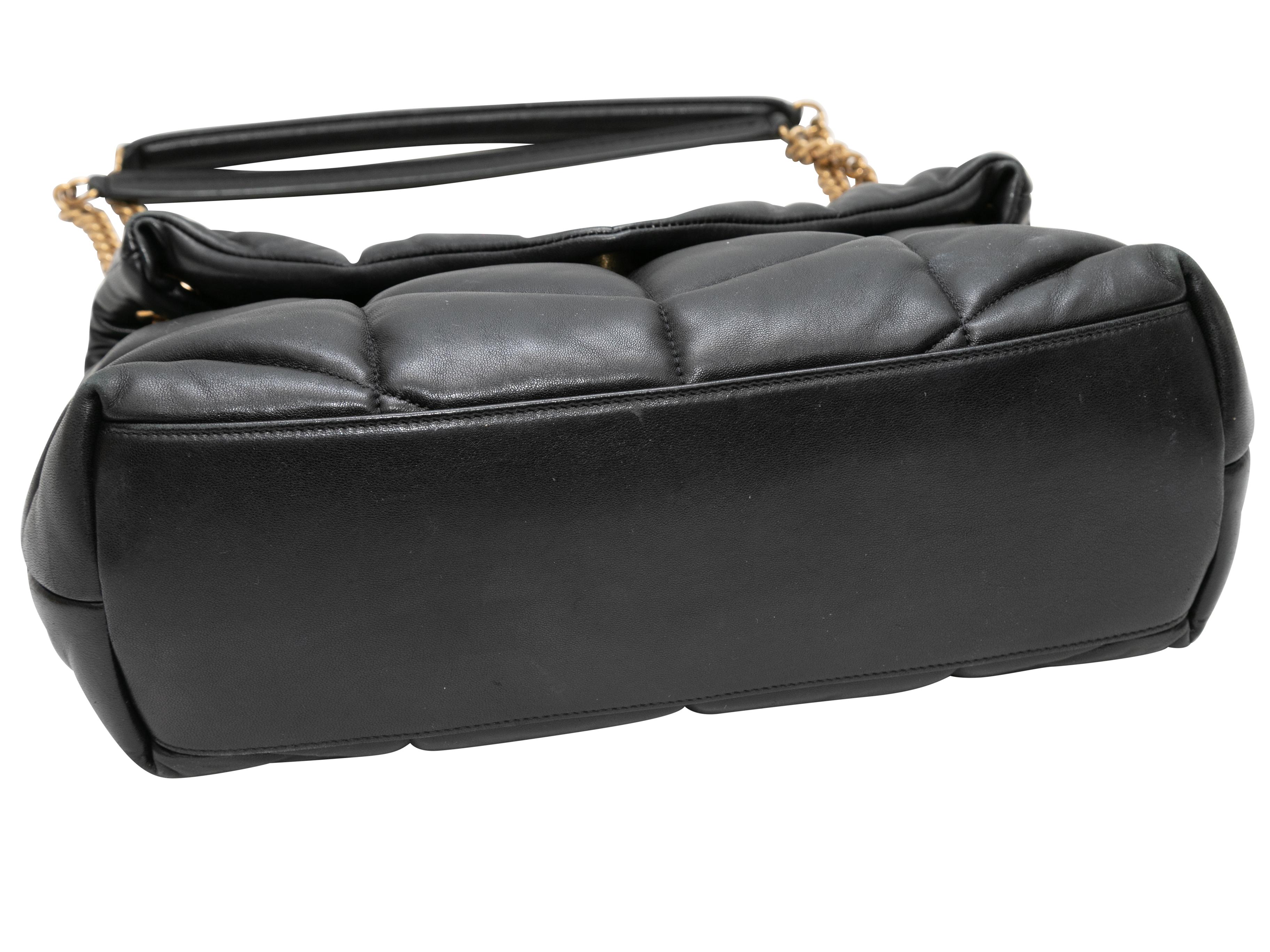 Women's Black Saint Laurent Large Loulou Puffer Shoulder Bag