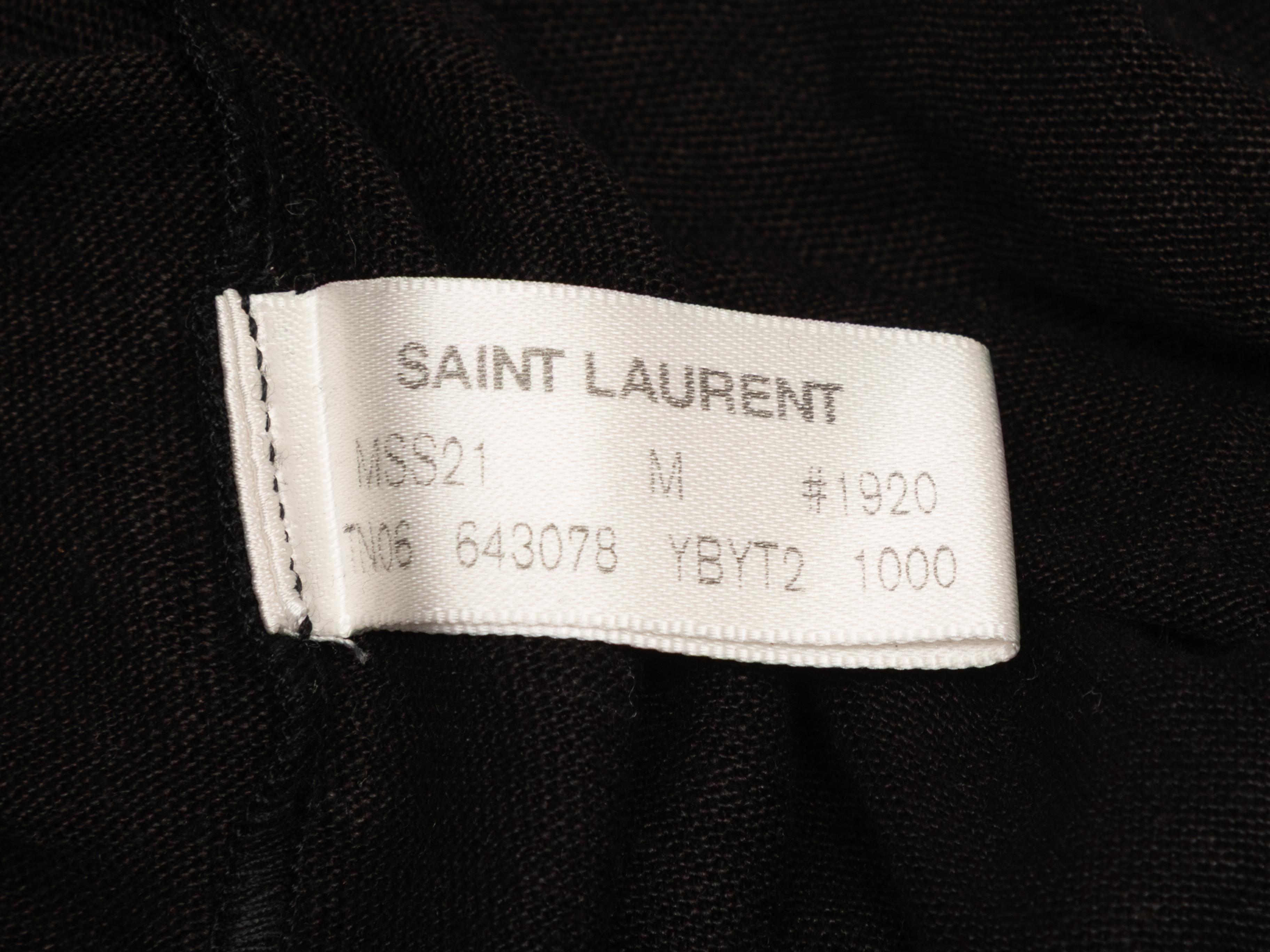 Top negro sin mangas Saint Laurent Talla M/L Negro en venta