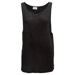 Top negro sin mangas Saint Laurent Talla M/L