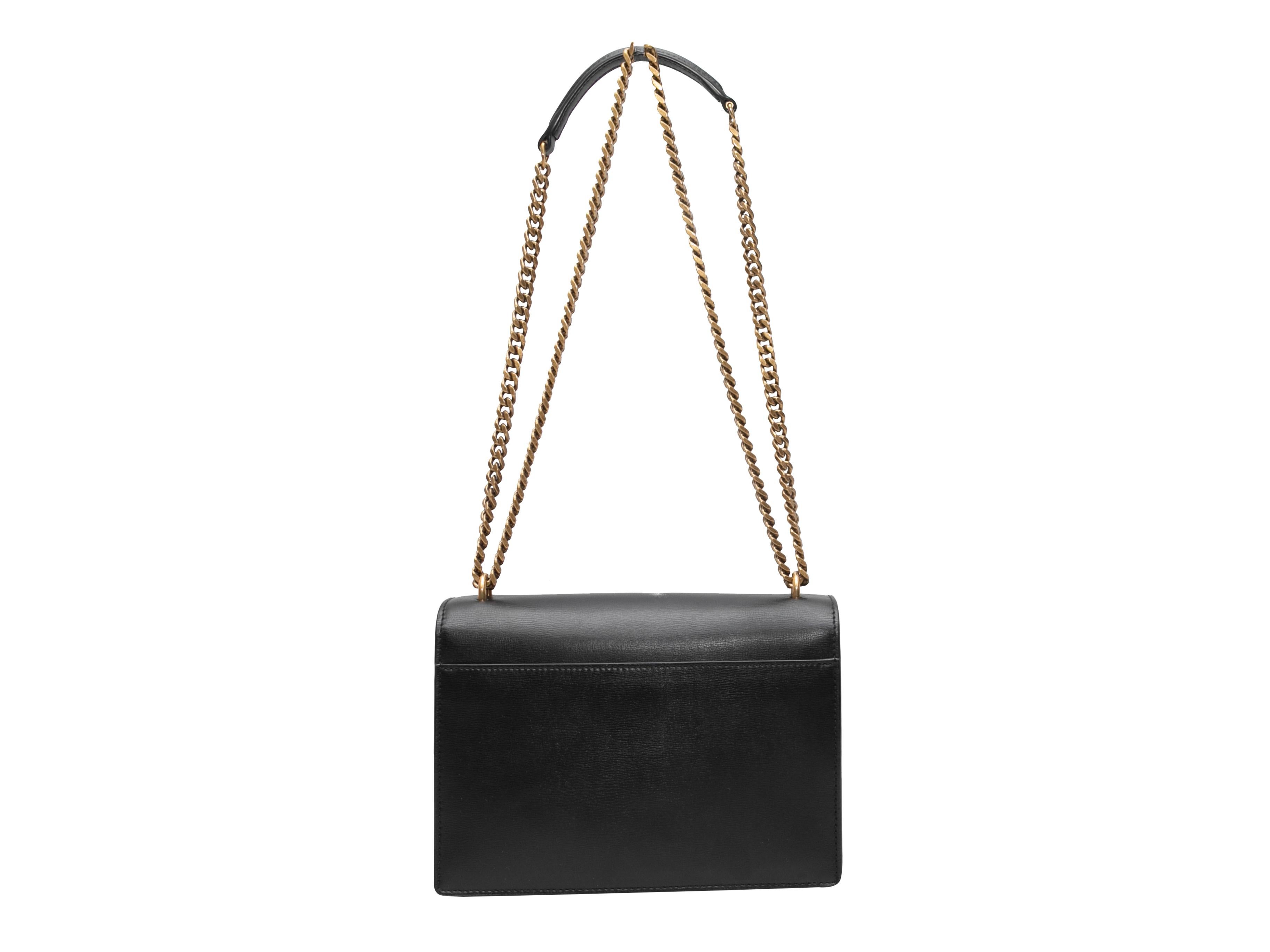 Bolso Negro Saint Laurent Sunset Cadena Mediana en Bueno estado para la venta en New York, NY
