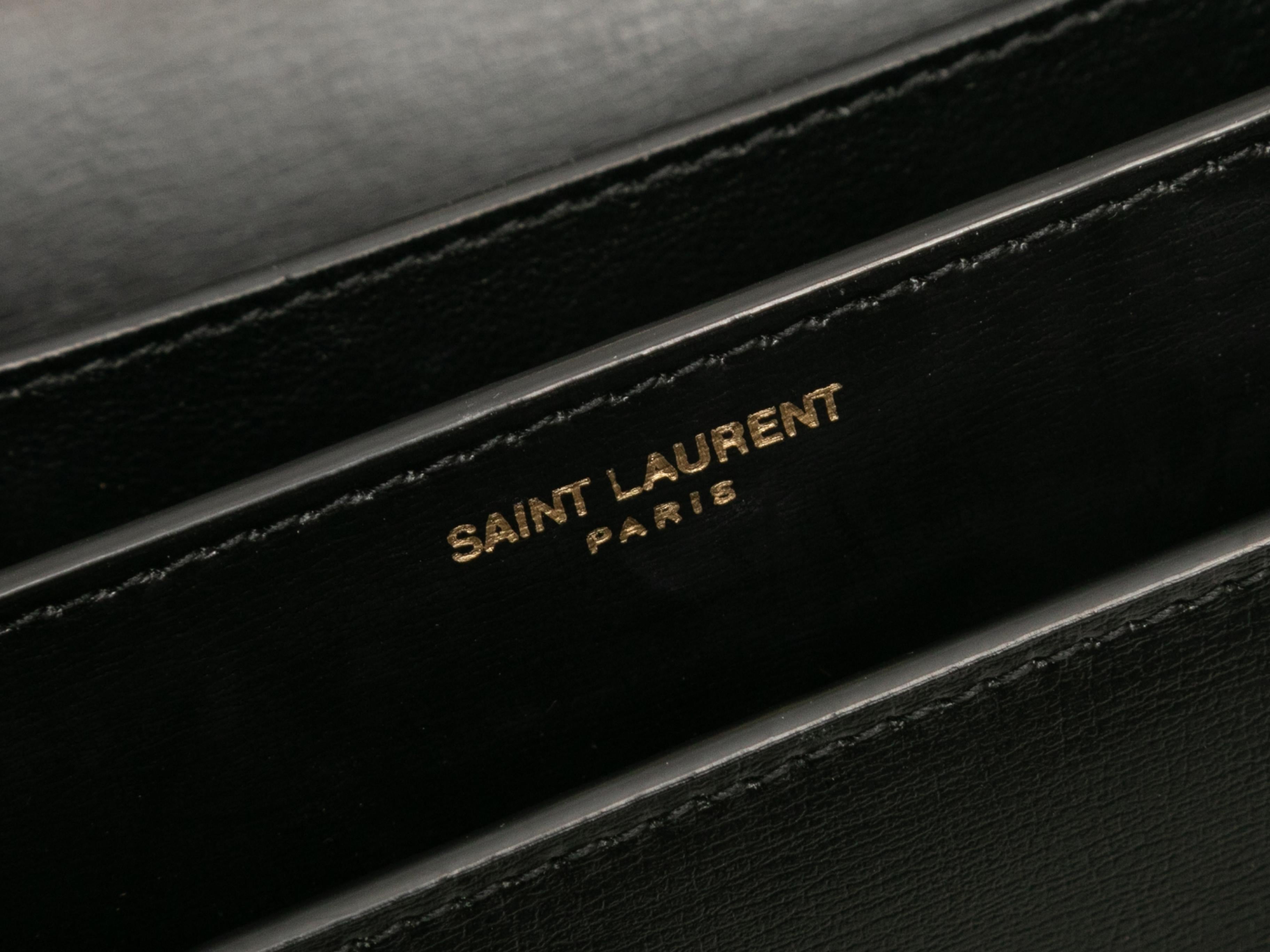 De las mujeres Bolso Negro Saint Laurent Sunset Cadena Mediana en venta