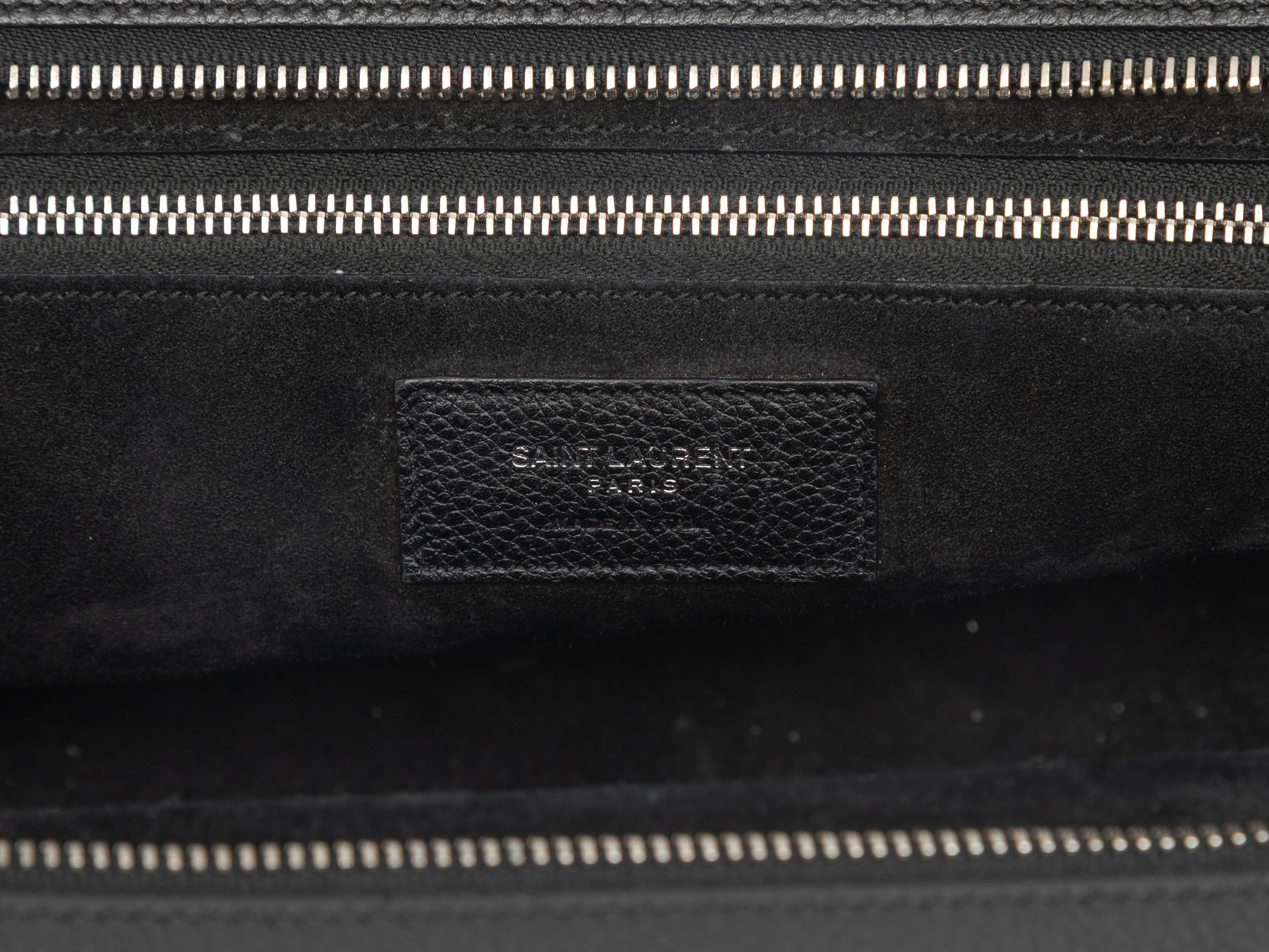Borsa a tracolla Saint Laurent nera con manico superiore in vendita 1