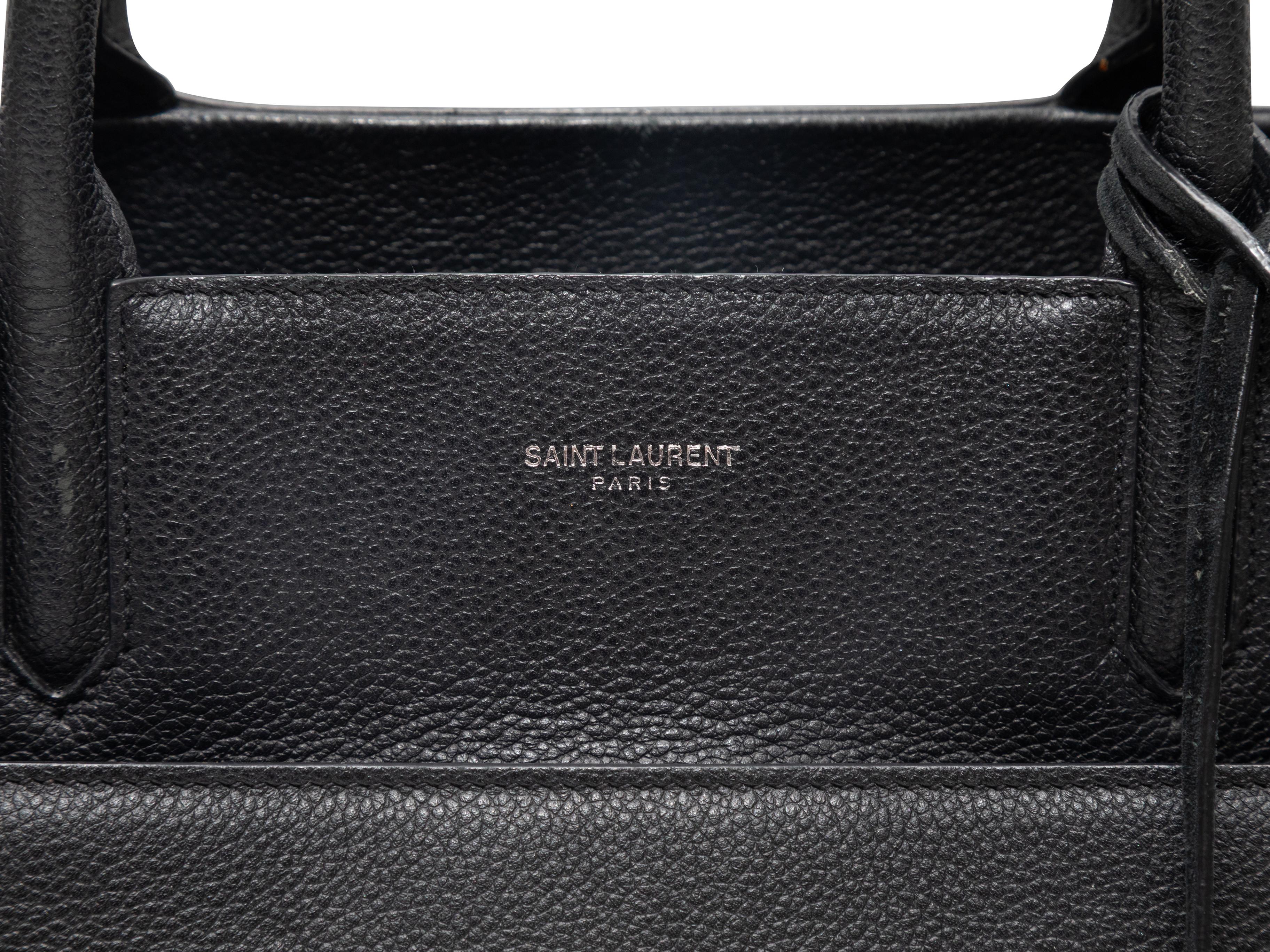 Borsa a tracolla Saint Laurent nera con manico superiore in vendita 3