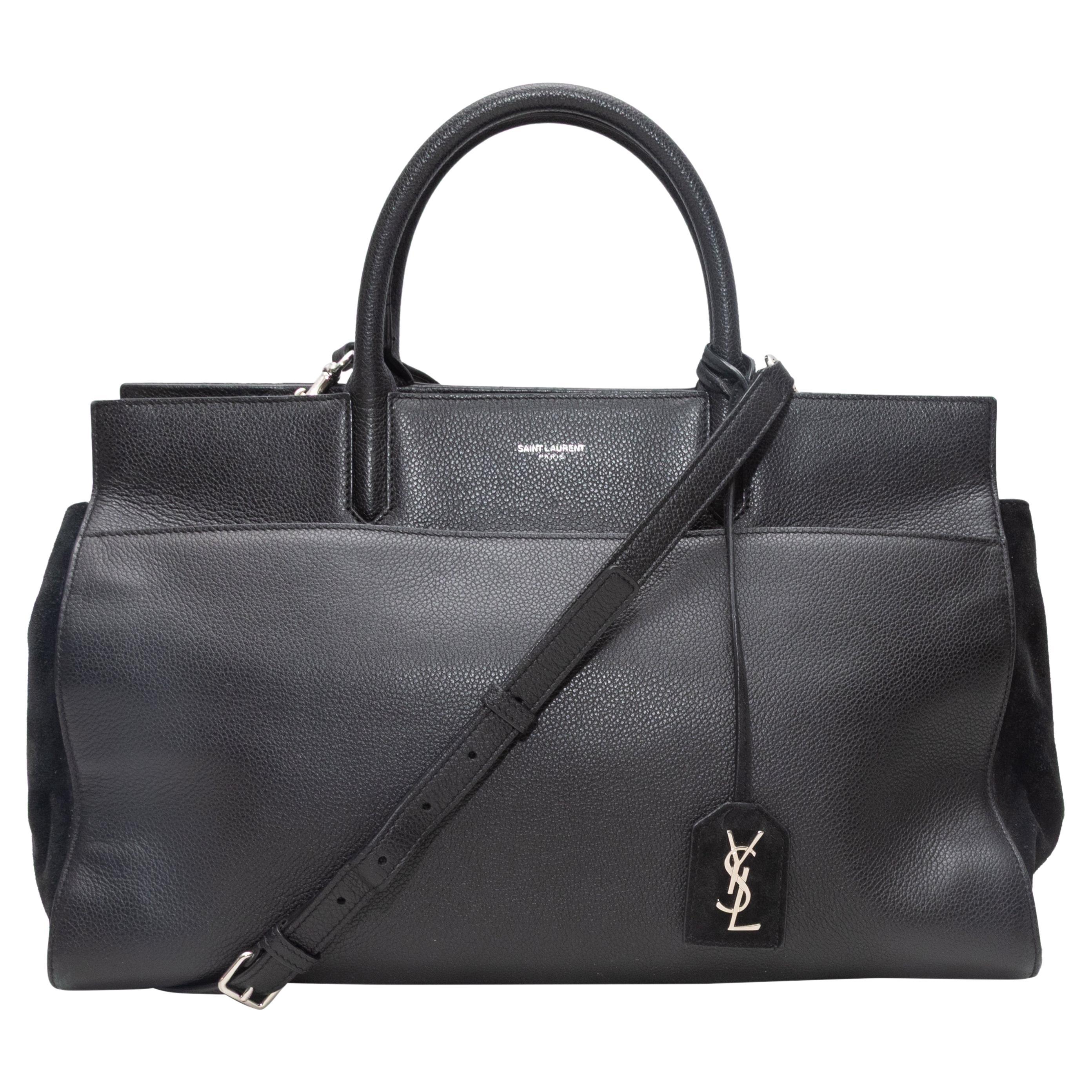 Black Saint Laurent Top Handle Shoulder Bag