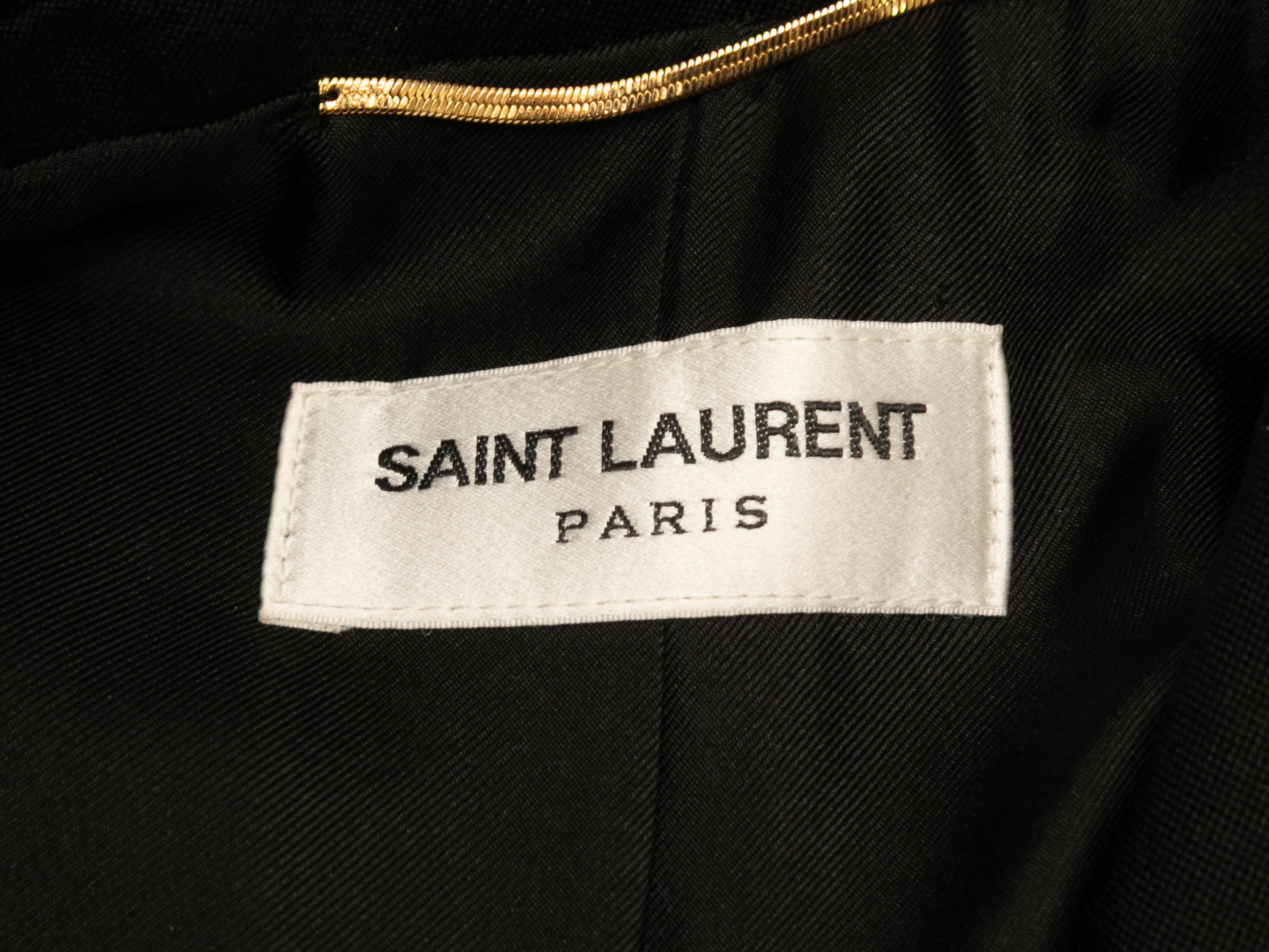 De las mujeres Mono esmoquin negro Saint Laurent de lana virgen Talla FR 40 en venta