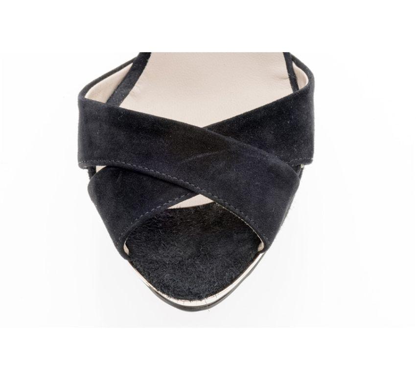 Le Silla Black sandal size 39 In Excellent Condition For Sale In Gazzaniga (BG), IT