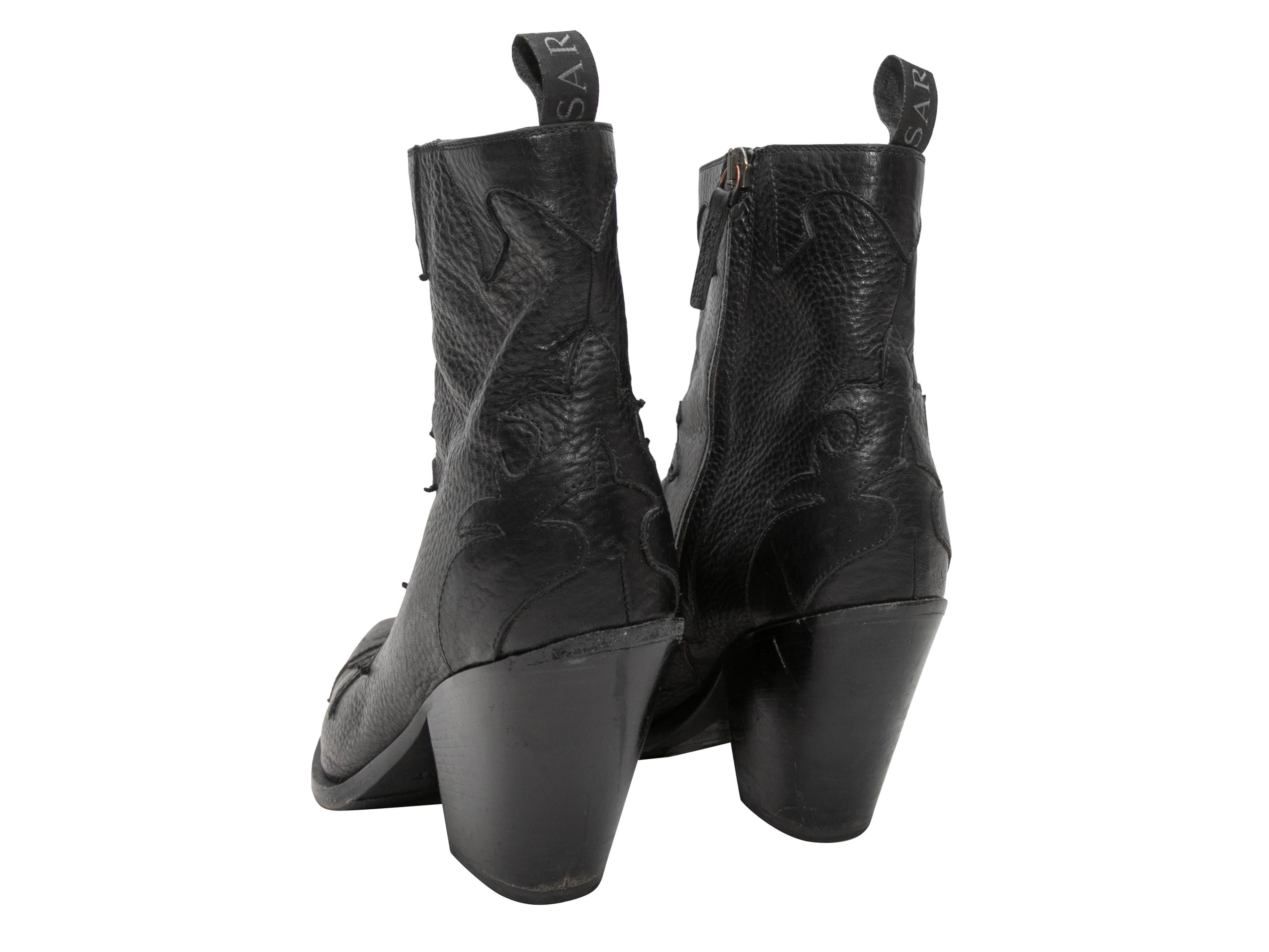 Sartore - Bottines western à bout pointu - Taille 38,5 Bon état - En vente à New York, NY