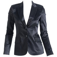 Blazer in raso nero Richmond per donna